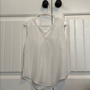 Very loose white tank top